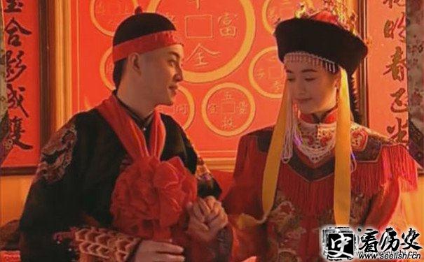 电视剧《乾隆王朝》丰绅殷德与固伦和孝公主成亲剧照