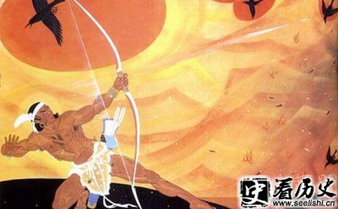 后羿射日图