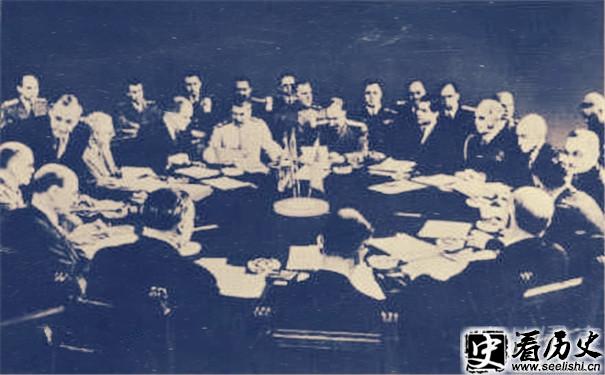 波茨坦会议现场旧照