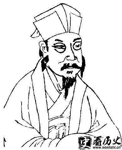 杜甫祖父杜审言画像